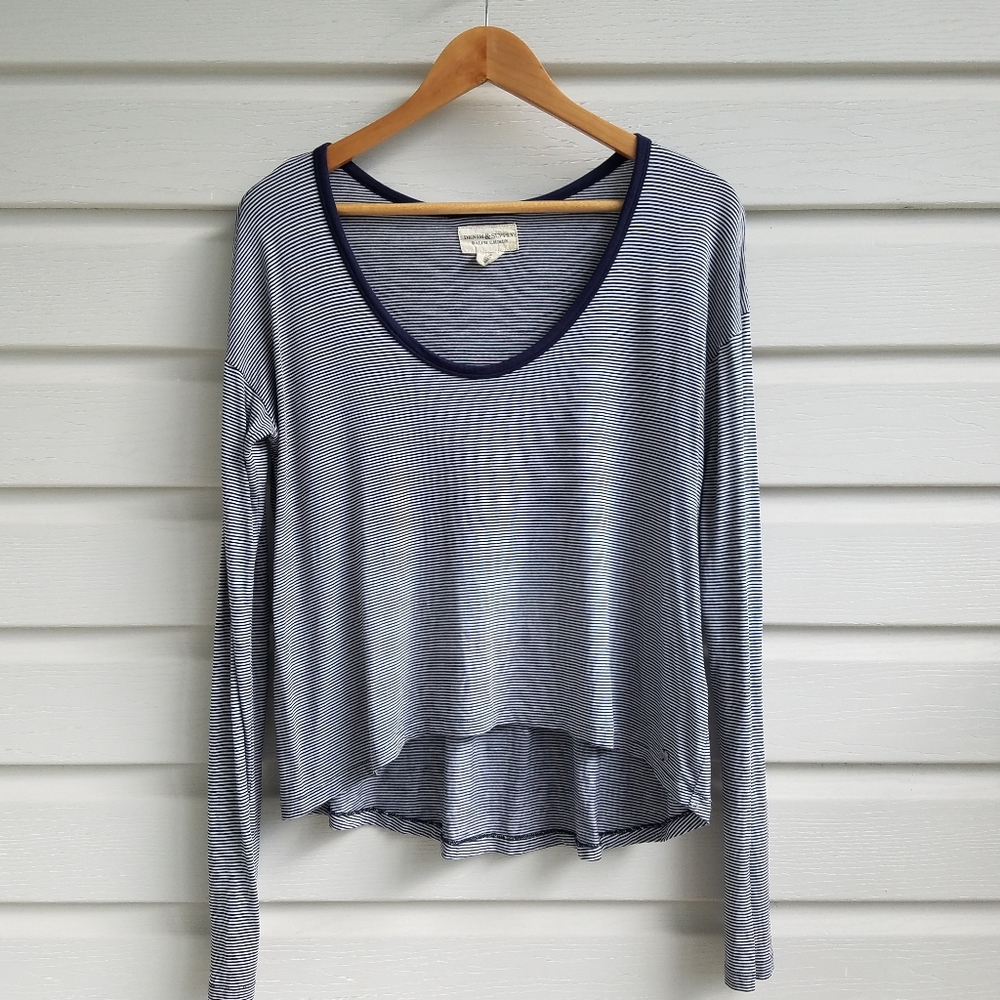 Ralph Lauren Denim and Supply Navy Pin Stripe Top.